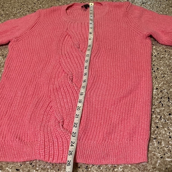 Talbots Pink plait-front sweater - Picture 7 of 7